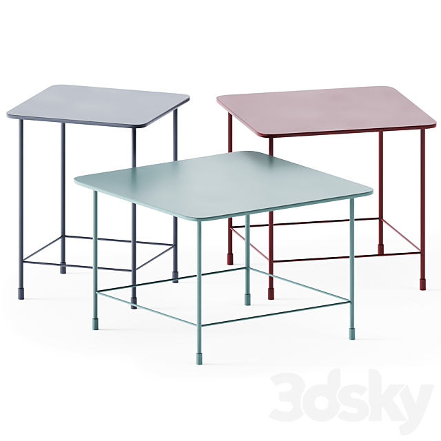 Coffee Side Table Au by Baxter 3d