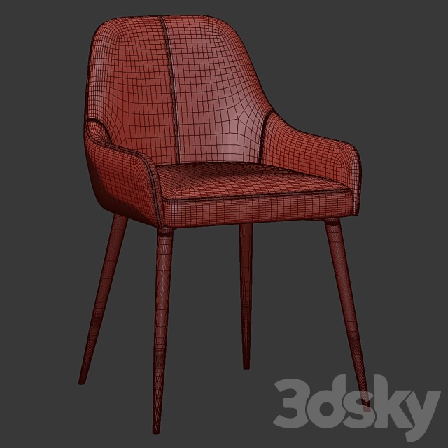 Woltu Dining Chair 3DSMax File - thumbnail 5