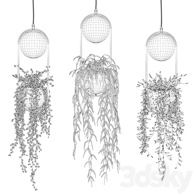 Wren - Sky Garden Planter Light 3d