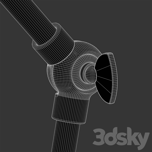 Zara Home - The metal LED table lamp 3dsky