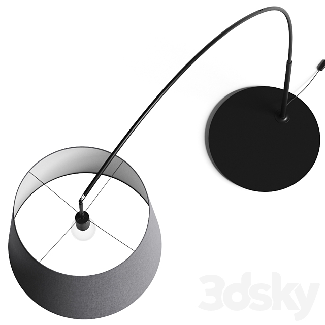 Ikea Skottorp _ Skaftet Floor Lamp Comp. 1 3d