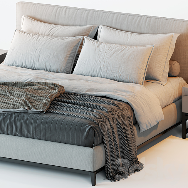 Minotti Andersen Bed 3d