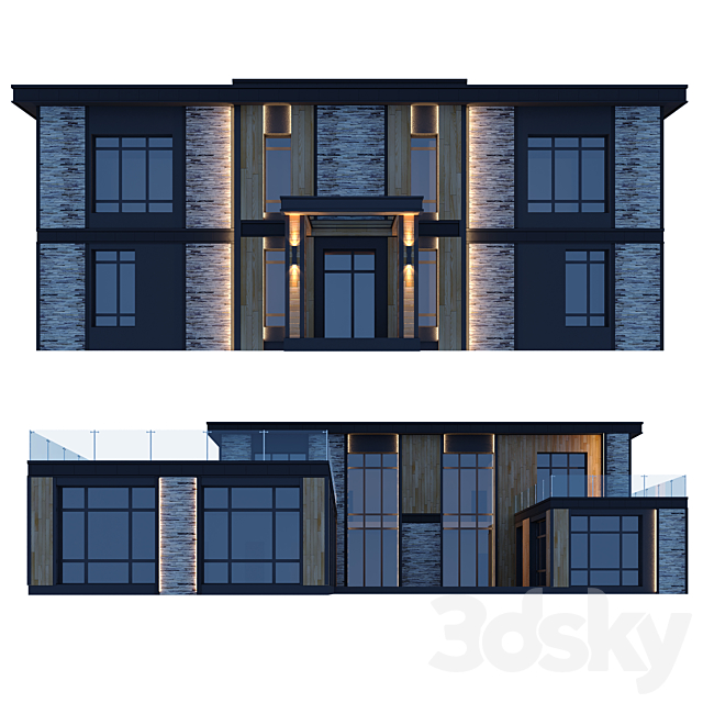 House in the Wright style 3DSMax File - thumbnail 3
