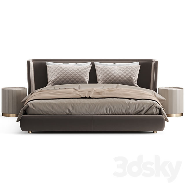 Baxter Metropolis Plain Bed 3d