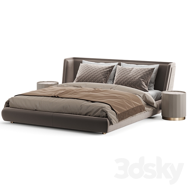 Baxter Metropolis Plain Bed 3dsky