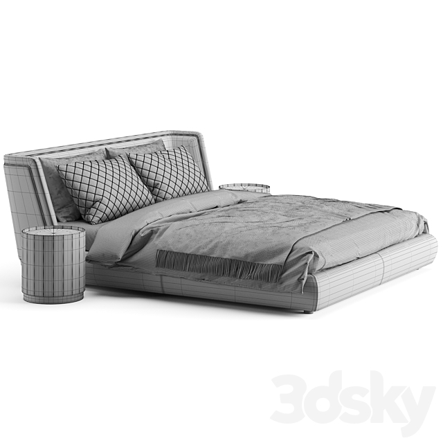 Baxter Metropolis Plain Bed 3d Download