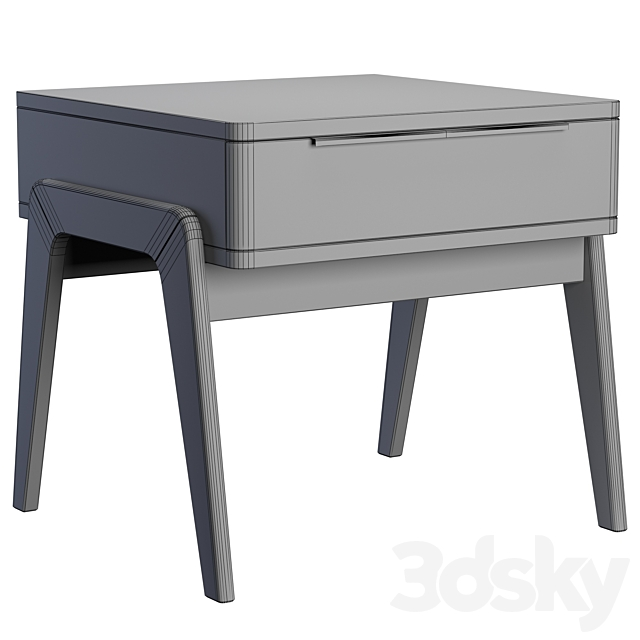 Aiken side table 3d
