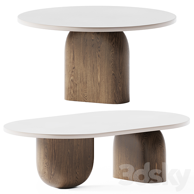Oval Coffee Table Philip by Essential Home 3DSMax File - thumbnail 1
