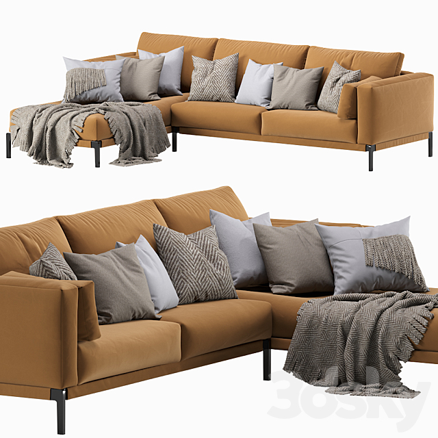 Flexform Romeo Chaise Longue Sofa 3dskyfree