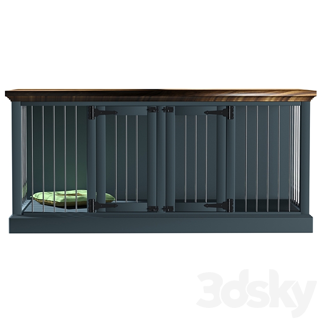 Damien Double Wide Credenza Pet Crate by Archie & Oscar 3DSMax File - thumbnail 1