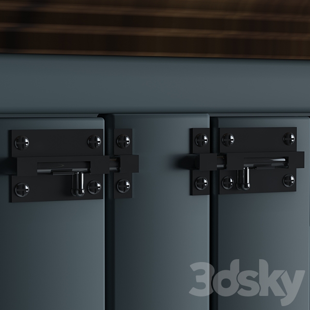 Damien Double Wide Credenza Pet Crate by Archie & Oscar 3DSMax File - thumbnail 3