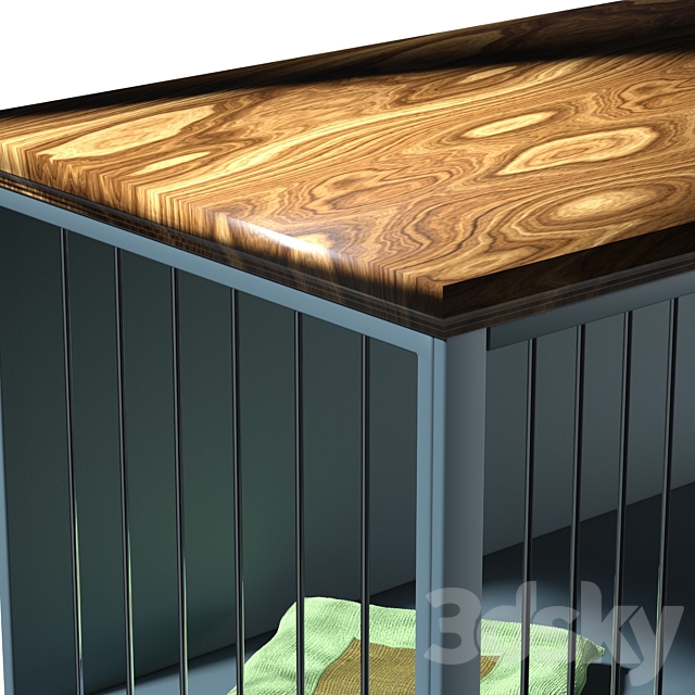 Damien double wide small credenza pet crate deals
