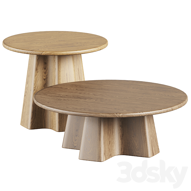 Wooden Coffee Tables XX by Javorina 3DSMax File - thumbnail 1