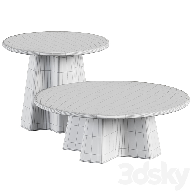 Wooden Coffee Tables XX by Javorina 3DSMax File - thumbnail 2