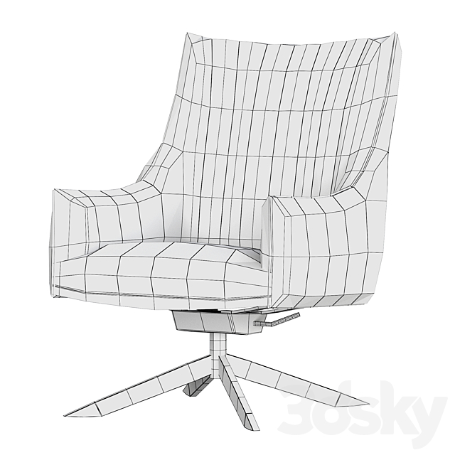 RUBIE Armchair by Freifrau 3dmodel