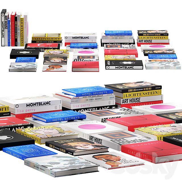 032_Decorative books set 03 fashion 00 3DSMax File - thumbnail 2