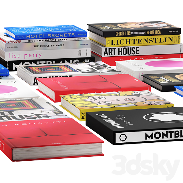 032_Decorative books set 03 fashion 00 3DSMax File - thumbnail 4