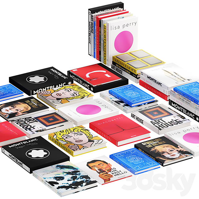 032_Decorative books set 03 fashion 00 3DSMax File - thumbnail 6