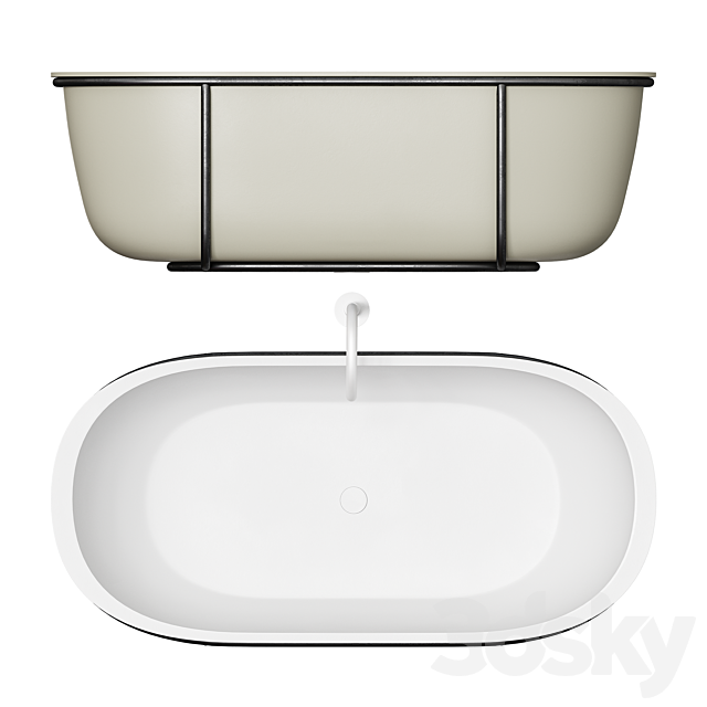Agape CUNA Bathtub 3DS Max Model - thumbnail 3