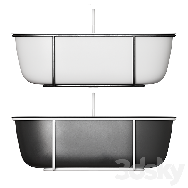 Agape CUNA Bathtub 3DS Max Model - thumbnail 5