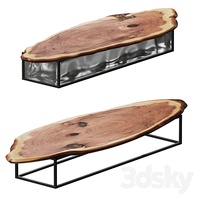 Slab tables with welded seams. 2 models 3DSMax File - thumbnail 1