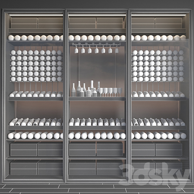 JC Wine Cabinet 10 3DSMax File - thumbnail 3