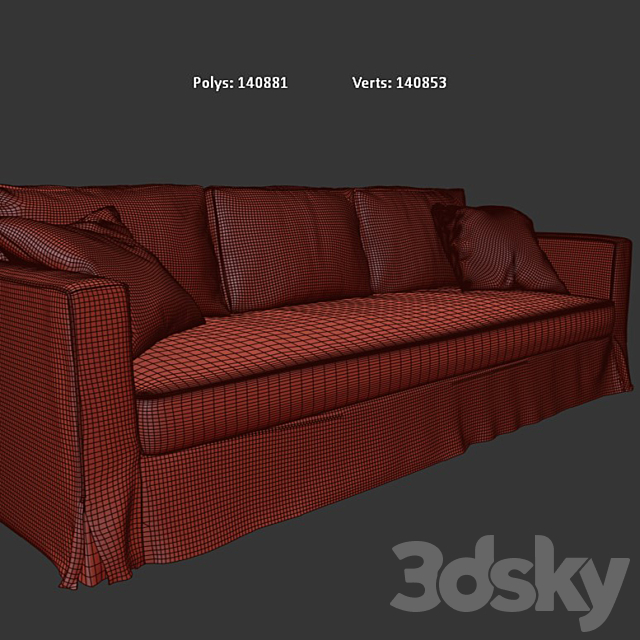 Verneuil I sofa 3DSMax File - thumbnail 4