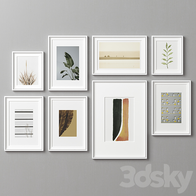 Picture Frames Set -253 3dskyfree