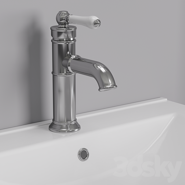 Bathroom sink Oxford IDDIS faucet 3DS Max Model - thumbnail 2