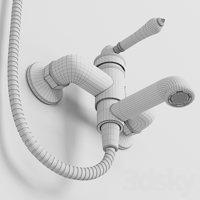 Bathroom sink Oxford IDDIS faucet 3DS Max Model - thumbnail 7