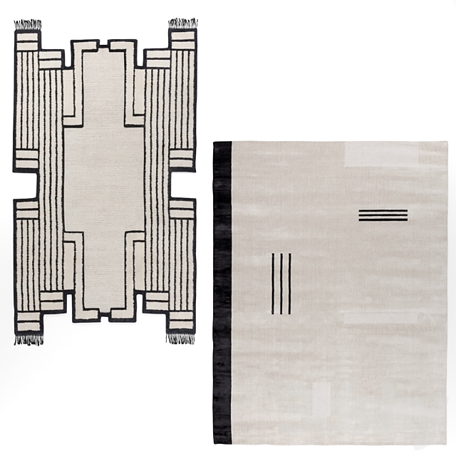 2 Carpets CC-TAPIS – ASMARA and HELLO SONIA RELOADED BLACK 3DSMax File - thumbnail 1
