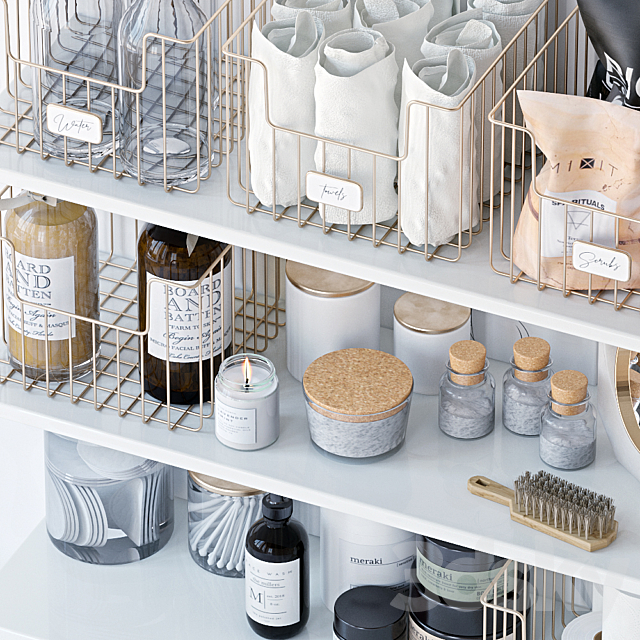 Decorative set for the bathroom 3d