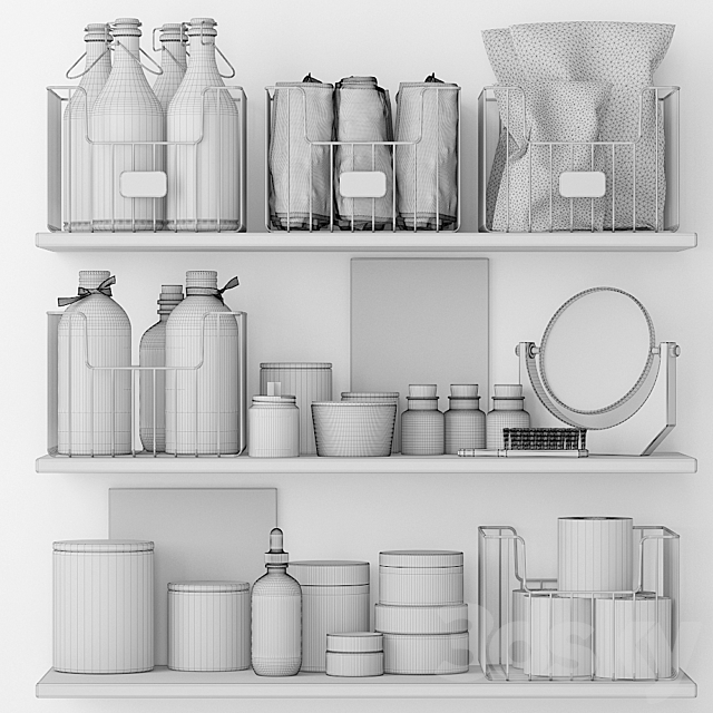 Decorative set for the bathroom 3dmodel