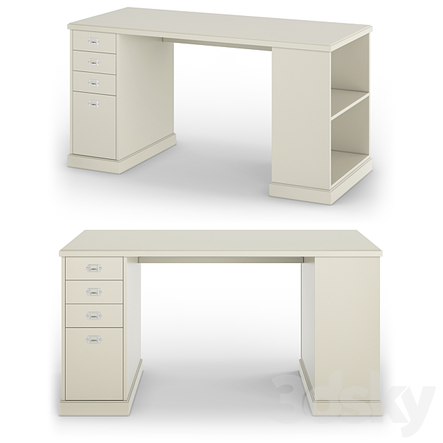 Set of desks IKEA set 2 3DSMax File - thumbnail 3