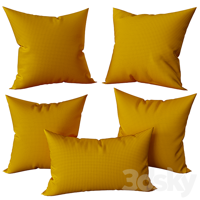 Decorative Set Pillow 17 3DSMax File - thumbnail 2