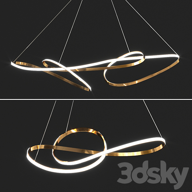 Ribbon Led ceiling light 3DSMax File - thumbnail 1