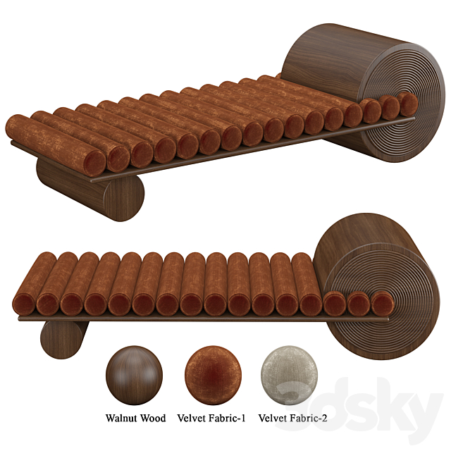 Mezzo Collection Francis Bench 3d