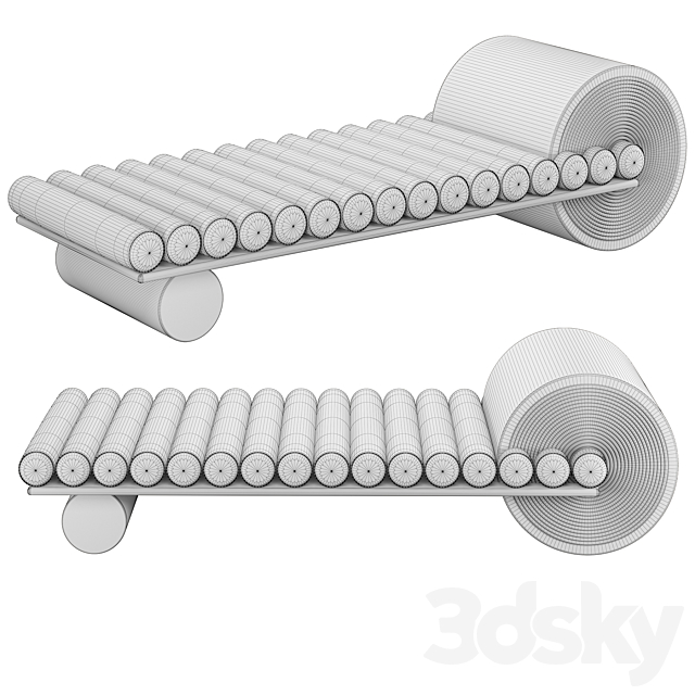 Mezzo Collection Francis Bench 3dsky