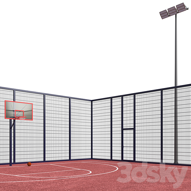 Streetball field 3d