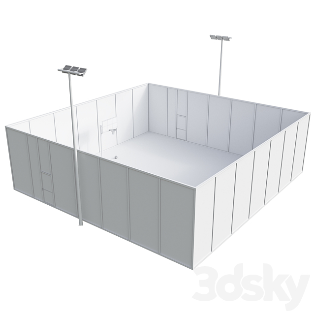 Streetball field 3dskyfree