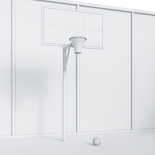 Streetball field 3dmodel