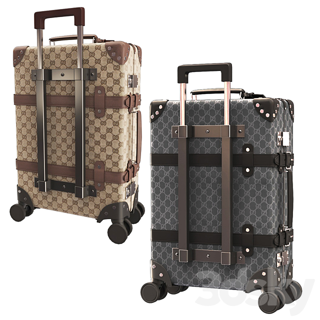 Globe-Trotter GG medium suitcase Gucci 3d