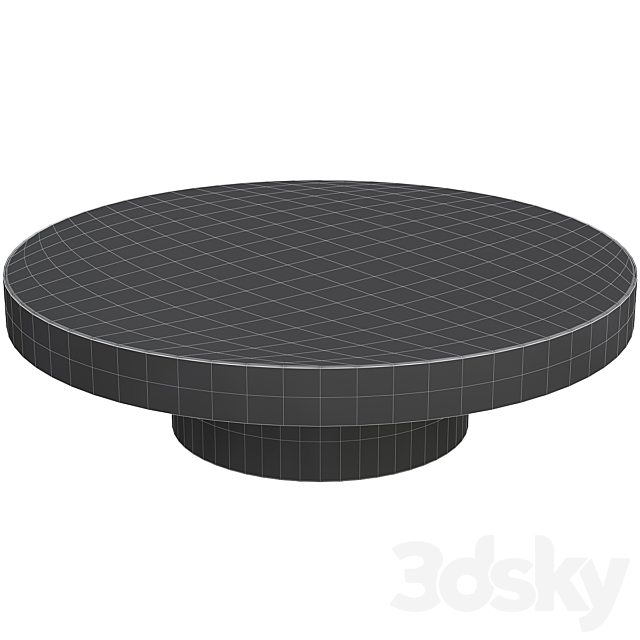 Coffee table concord 3DSMax File - thumbnail 2