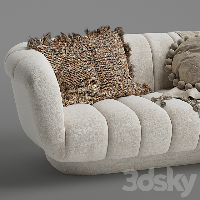 Odea 2 seater sofa 3DSMax File - thumbnail 4