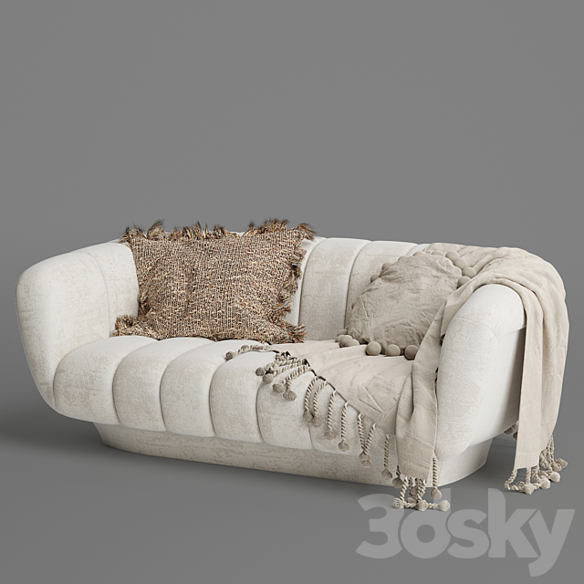 Odea 2 seater sofa 3DSMax File - thumbnail 5