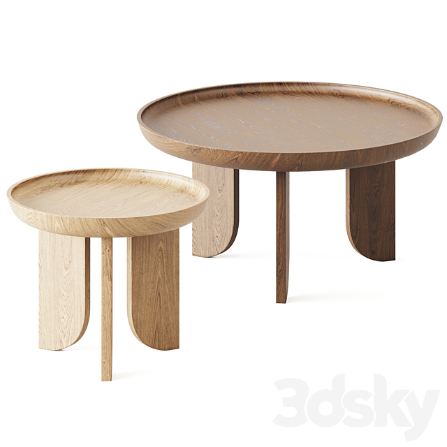 Dish Coffee Table by Grain 3DSMax File - thumbnail 1