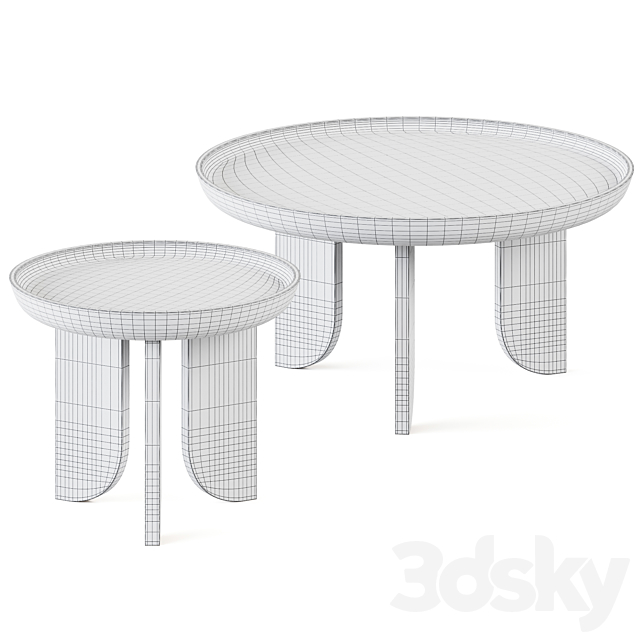 Dish Coffee Table by Grain 3DSMax File - thumbnail 2