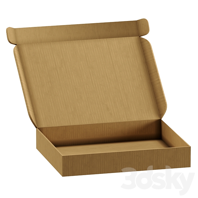 Set of cardboard boxes 3dsky