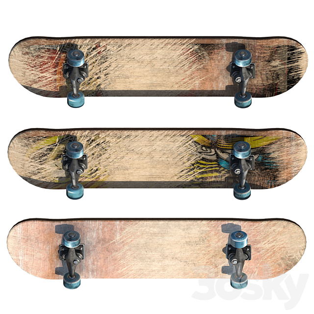 skateboard 3dsky