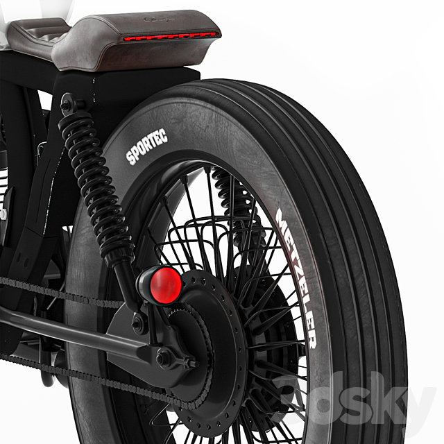 Honda CG125 Motorcycle 3dsky